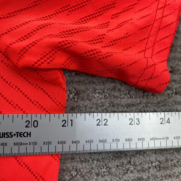 UNDER ARMOUR UA Running Shirt Men Medium M Neon Orange Breathable Perforated - Picture 8 of 10